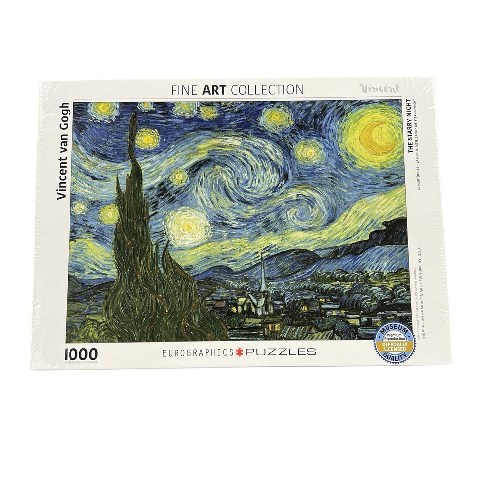 Eurographics‎ Vincent van Gogh The Starry Night 1000 Piece Jigsaw Puzzle NEW
